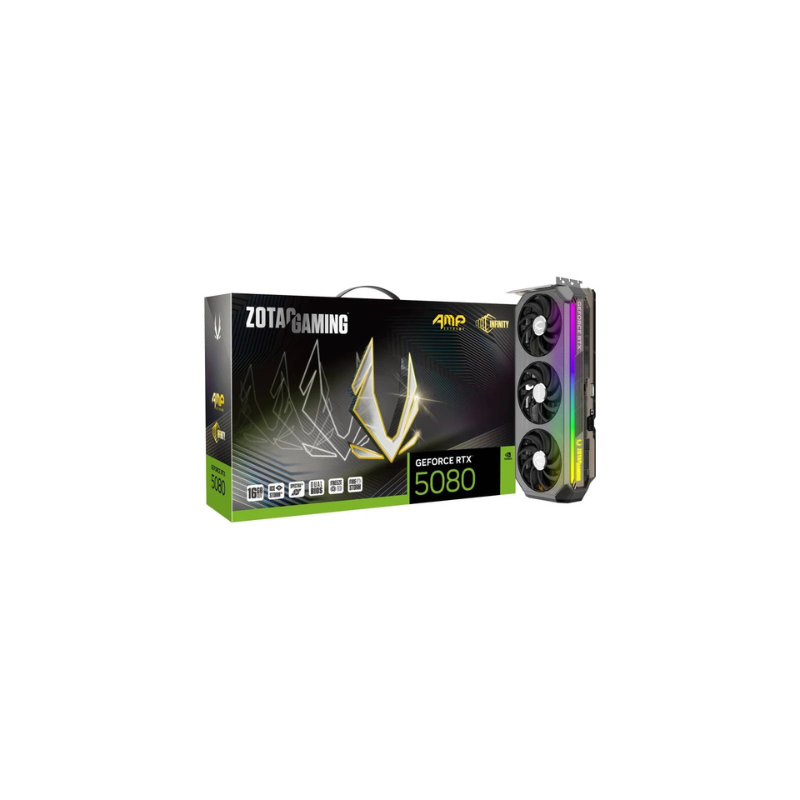 TARJETA GRaFICA ZOTAC RTX 5080 16GB AMP EXT INFINITY TARJETA GRaFICA ZOTAC RTX 5080 16GB AMP EXT INFINITY