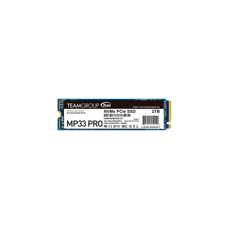 DISCO DURO M2 2TB TEAM GROUP MP33 PRO GEN3x4 PCI E 30 DISCO DURO M2 2TB TEAM GROUP MP33 PRO GEN3x4 PCI E 30