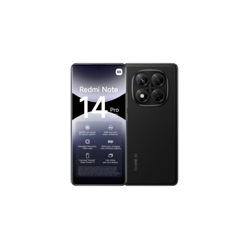 MOVIL SMARTPHONE XIAOMI REDMI NOTE 14 PRO 5G 12 512GB BLACK