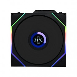 VENTILADOR 120X120 LIAN LI UNIFAN TL LCD WIRELESS BLACK