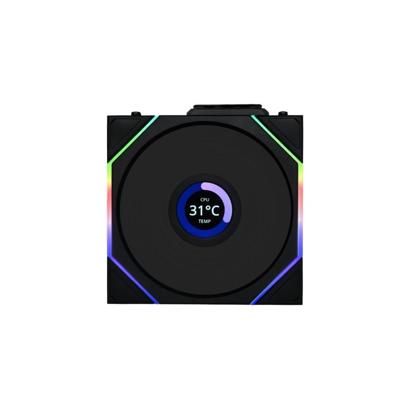 VENTILADOR 120X120 LIAN LI UNIFAN TL LCD WIRELESS BLACK VENTILADOR 120X120 LIAN LI UNIFAN TL LCD WIRELESS BLACK