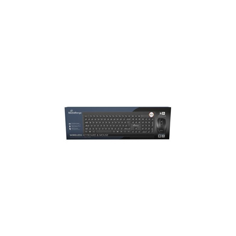 TECLADO RATON WIRELESS MEDIARANGE MROS104 ES