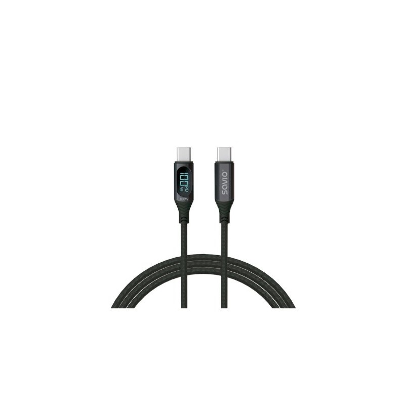 CABLE USB C SAVIO CL 174 NEGRO