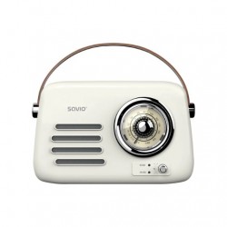 RADIO PORTATIL SAVIO RS 02 WHITE BROWN