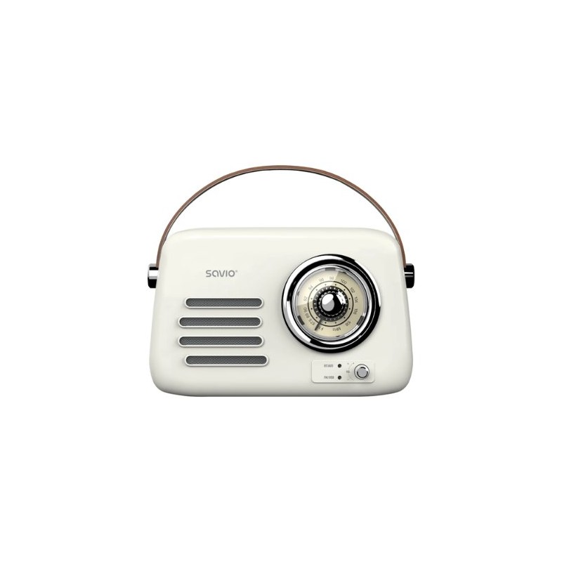 RADIO PORTATIL SAVIO RS 02 WHITE BROWN