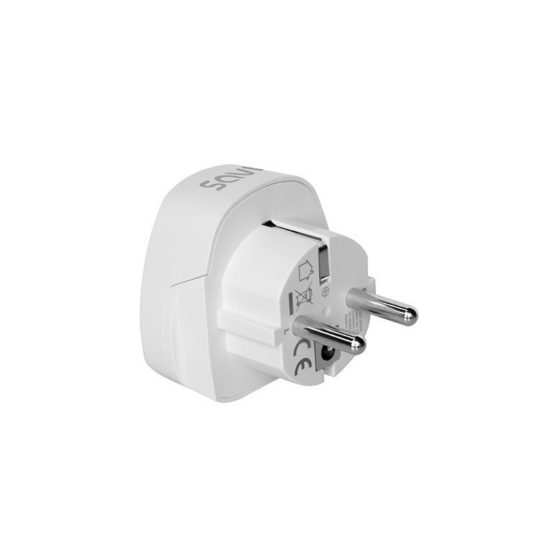 ADAPTADOR ENCHUFE VIAJE UK A ESPANA SAVIO AP 02 ADAPTADOR ENCHUFE VIAJE UK A ESPANA SAVIO AP 02