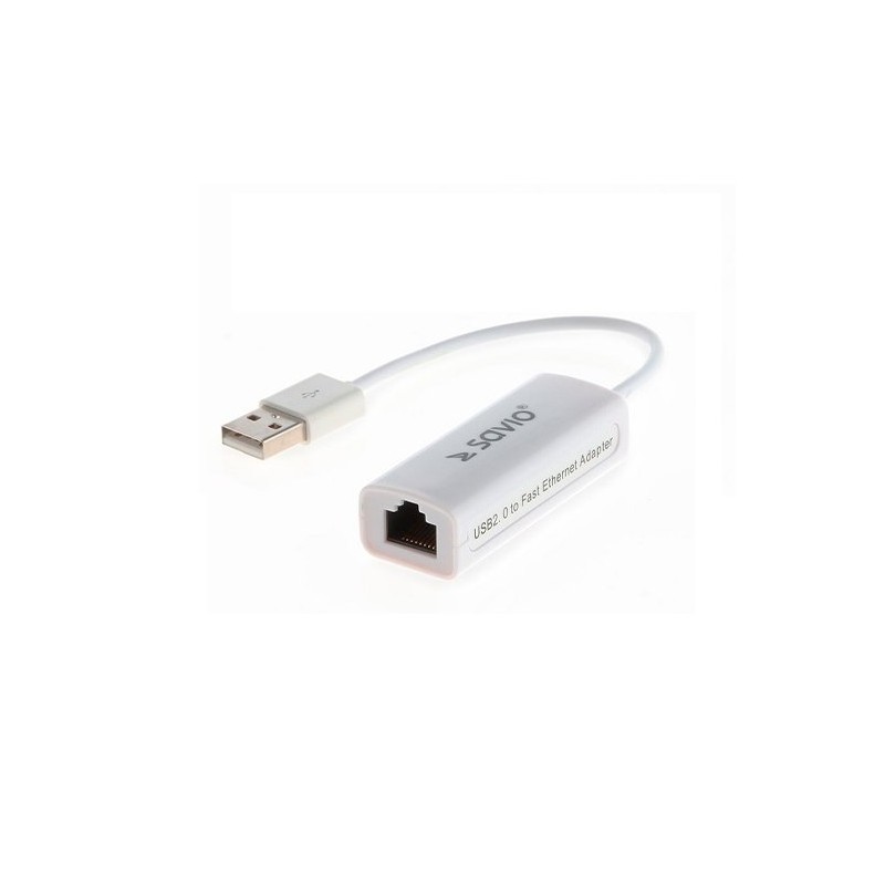 ADAPTADOR USB 20 ETHERNET RJ 45 SAVIO CL 24