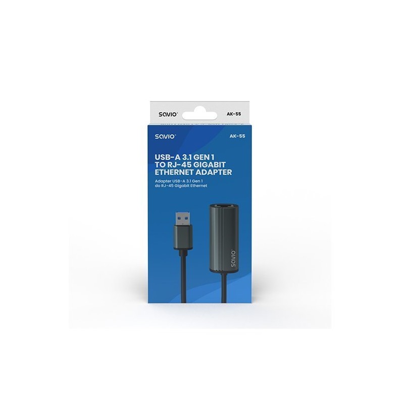 ADAPTADOR USBA 1 X RJ 45 SAVIO AK 55