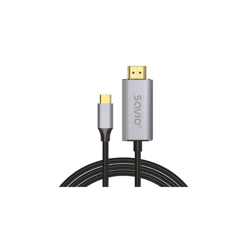 CABLE USBC HDMI 20 4K 2M SAVIO CL 171 CABLE USBC HDMI 20 4K 2M SAVIO CL 171