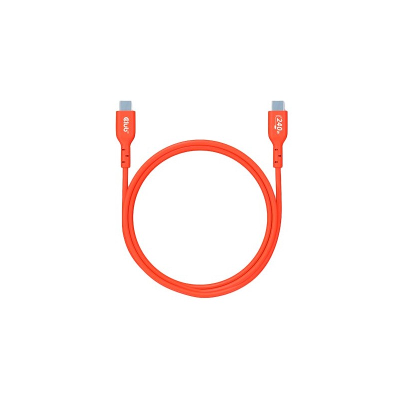 CABLE CARGA 240W CLUB3D CERTIFICADO USB2 TIPO C 2M CABLE CARGA 240W CLUB3D CERTIFICADO USB2 TIPO C 2M