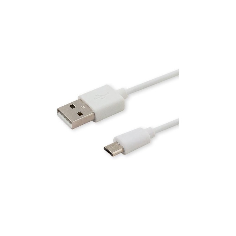 CABLE USB 20 MICRO USB 1M BLANCO SAVIO CL 123 CABLE USB 20 MICRO USB 1M BLANCO SAVIO CL 123