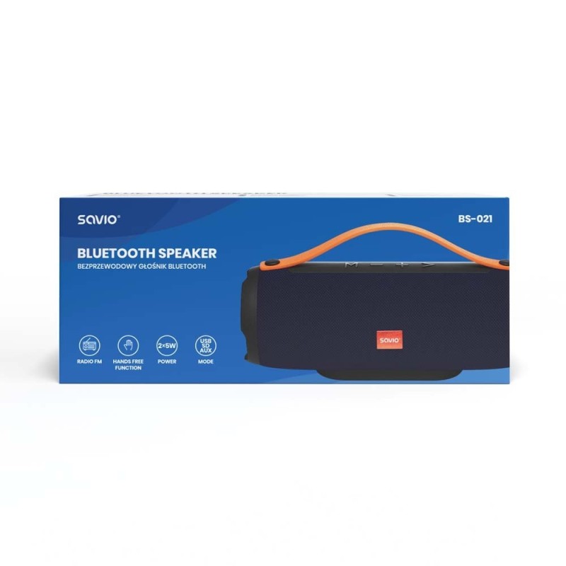 ALTAVOZ PORTATIL BLUETOOTH 10W AZUL SAVIO BS 021