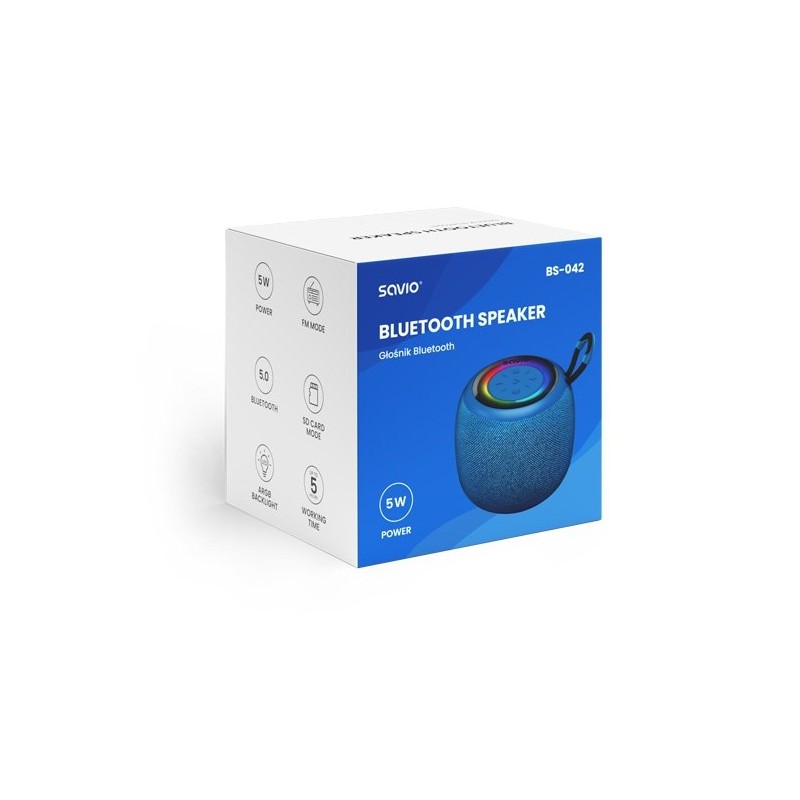 ALTAVOZ BLUETOOTH 50 5W NEGRO SAVIO BS 042