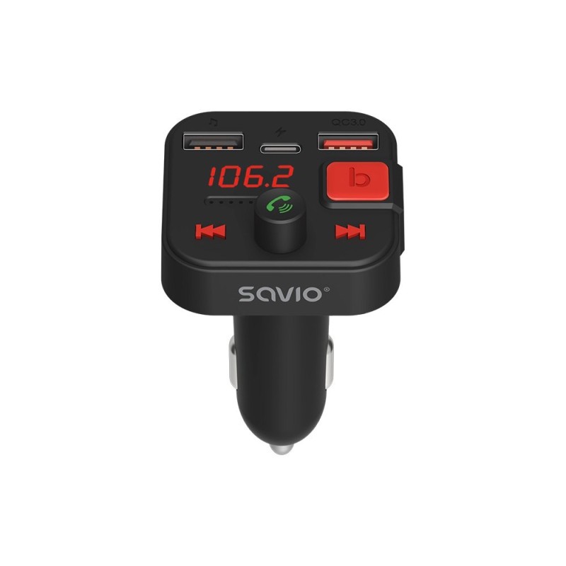 TRANSMISOR FM COCHE CON CARGA RaPIDA SAVIO TR 15