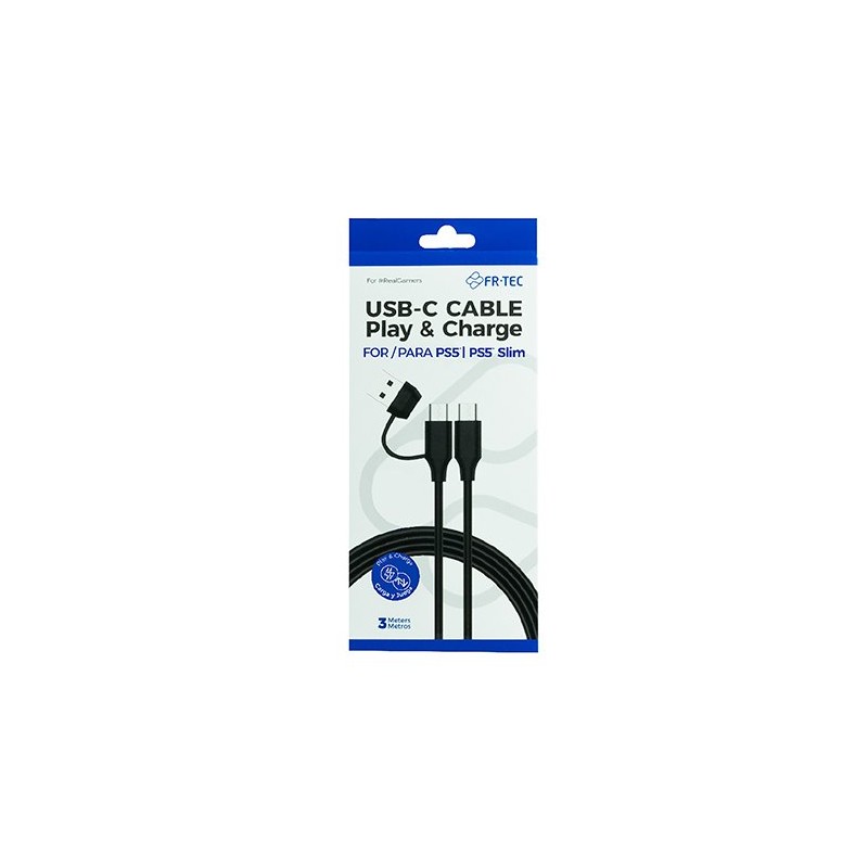 CABLE PLAY CHARGE FR TEC PS5 USB C 3M CABLE PLAY CHARGE FR TEC PS5 USB C 3M
