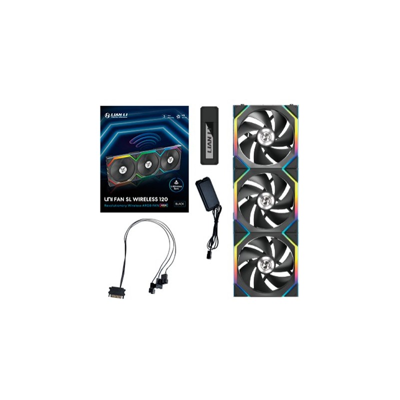 VENTILADOR 120X120 LIAN LI UNIFAN SL WIRELESS BLACK VENTILADOR 120X120 LIAN LI UNIFAN SL WIRELESS BLACK