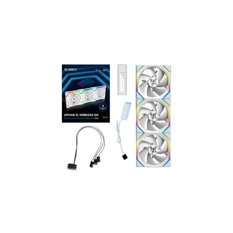 VENTILADOR 120X120 LIAN LI UNIFAN SL WIRELESS WHITE VENTILADOR 120X120 LIAN LI UNIFAN SL WIRELESS WHITE