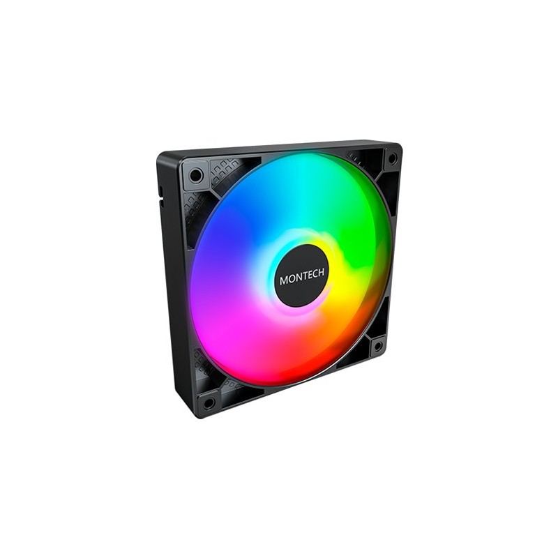 VENTILADOR 120X120 MONTECH GF120 PWM BLACK PACK 3 HUB VENTILADOR 120X120 MONTECH GF120 PWM BLACK PACK 3 HUB