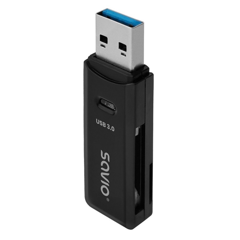 LECTOR DE TARJETAS SD USB 30 NEGRO SAVIO AK 64 LECTOR DE TARJETAS SD USB 30 NEGRO SAVIO AK 64