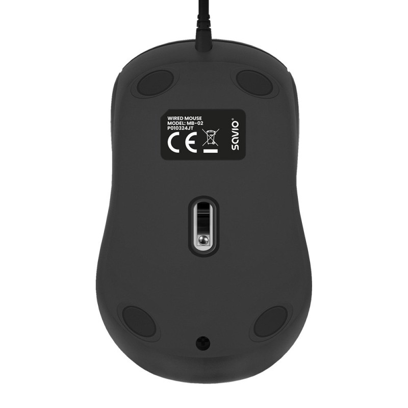 RATON SAVIO MB 03 OPTICO CON CABLE USBA 1200 DPI