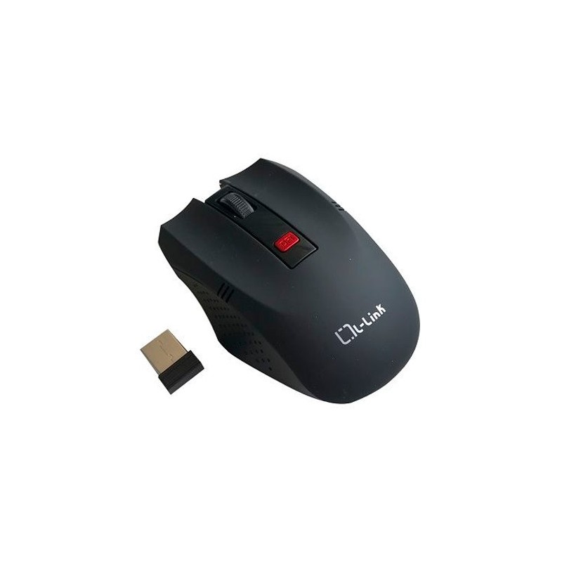RATON USB L LINK OPTICO INALAMBRICO NEGRO