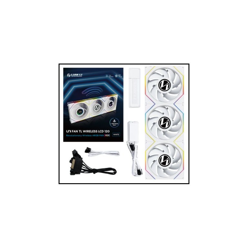 VENTILADOR 120X120 LIAN LI UNIFAN TL LCD WIRELESS BLACK VENTILADOR 120X120 LIAN LI UNIFAN TL LCD WIRELESS BLACK