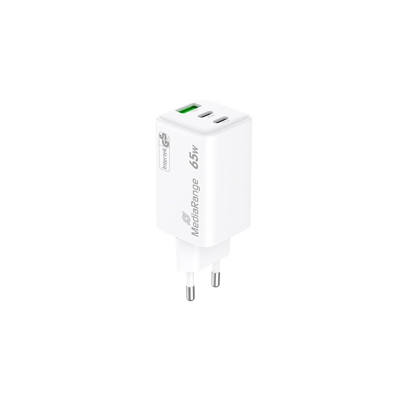 CARGADOR MEDIARANGE TRIPLE USB A Y USB C 65W CARGADOR MEDIARANGE TRIPLE USB A Y USB C 65W