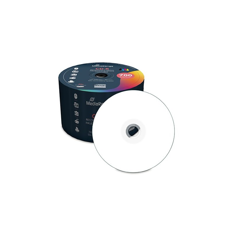CONSUMIBLE MEDIARANGE CD R MR208 700MB 50PCS CONSUMIBLE MEDIARANGE CD R MR208 700MB 50PCS