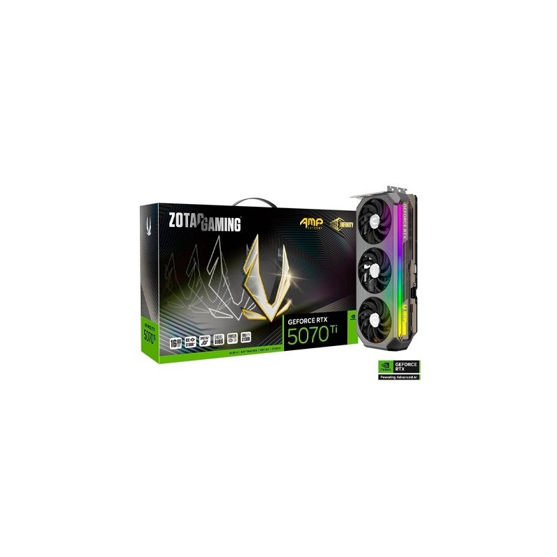 TARJETA GRaFICA ZOTAC RTX 5070 TI AMP EXT INFINITY 16GB