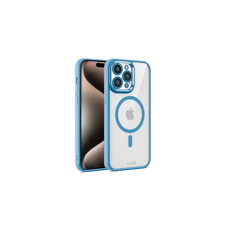 FUNDA COOL IPHONE 15 PRO MAX MAG CELESTE FUNDA COOL IPHONE 15 PRO MAX MAG CELESTE
