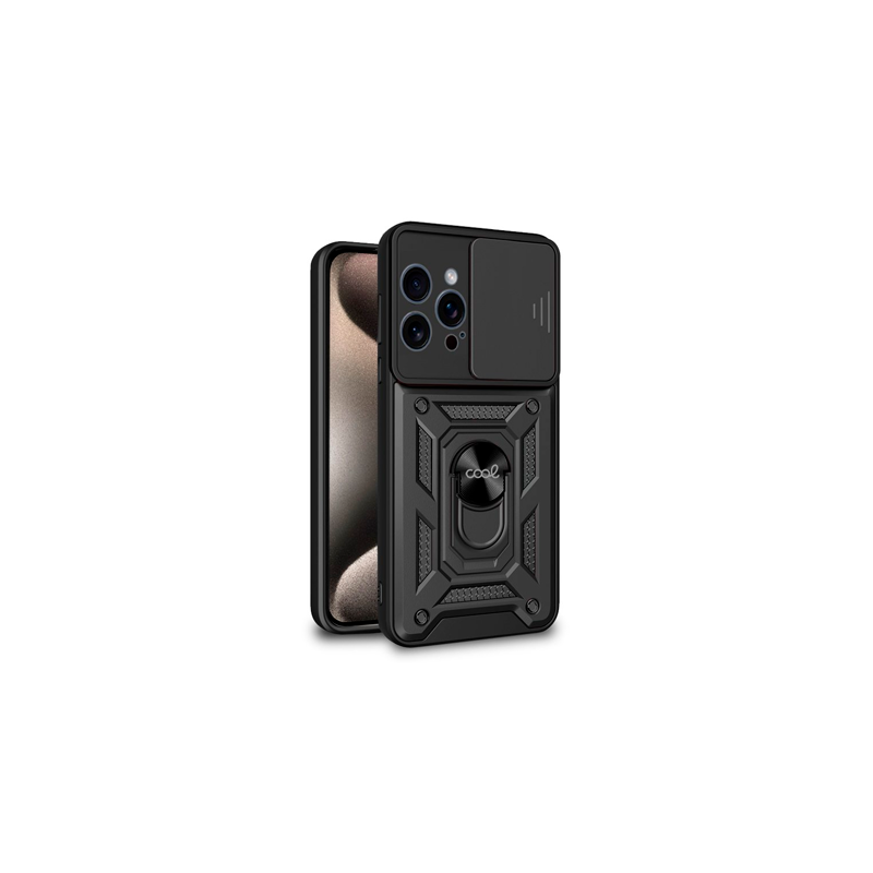 FUNDA COOL IPHONE 15 PRO MAX HARD RING NEGRO FUNDA COOL IPHONE 15 PRO MAX HARD RING NEGRO