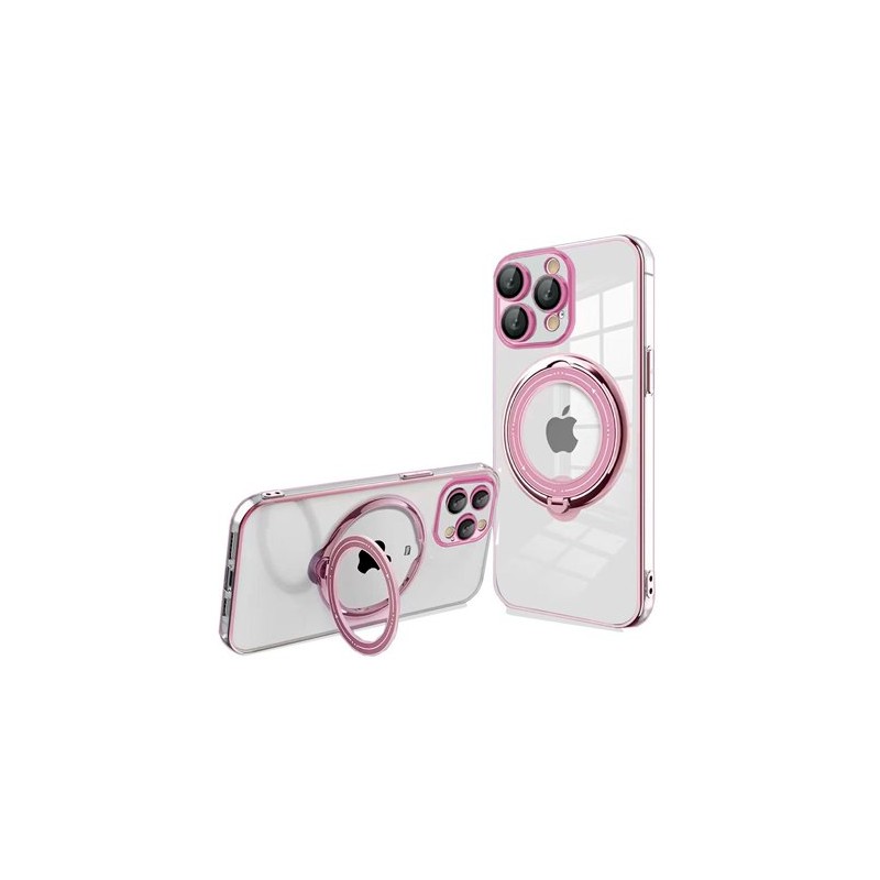 FUNDA COOL IPHONE 15 PRO MAGNETICA RING ROSA FUNDA COOL IPHONE 15 PRO MAGNETICA RING ROSA