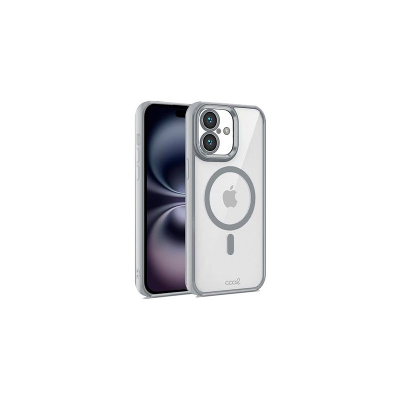 FUNDA COOL IPHONE 16 MAGNETICA PLATA FUNDA COOL IPHONE 16 MAGNETICA PLATA
