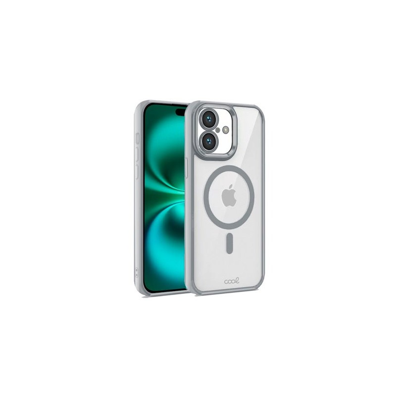 FUNDA COOL IPHONE 16 PLUS MAGNETICA PLATA FUNDA COOL IPHONE 16 PLUS MAGNETICA PLATA