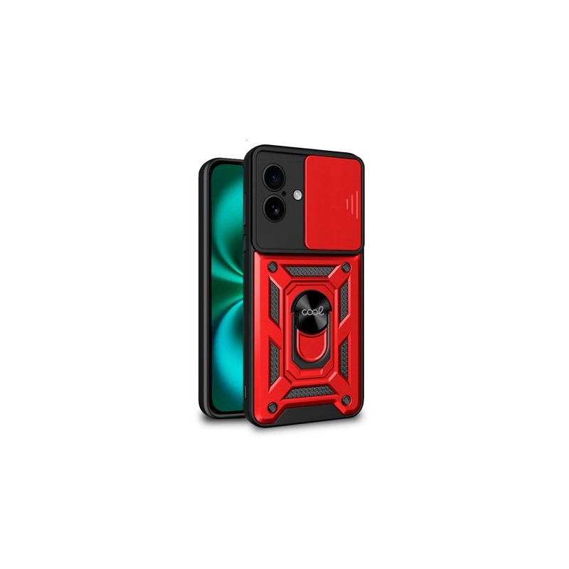 FUNDA COOL IPHONE 16 PLUS HARD RING ROJO FUNDA COOL IPHONE 16 PLUS HARD RING ROJO