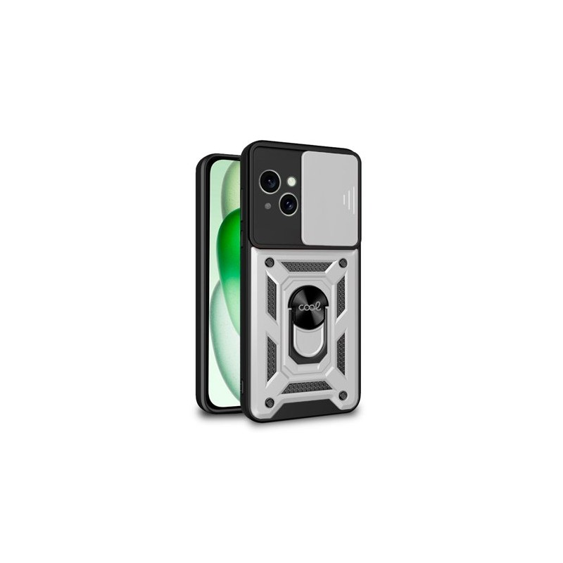FUNDA COOL IPHONE 15 PLUS HARD RING PLATA FUNDA COOL IPHONE 15 PLUS HARD RING PLATA