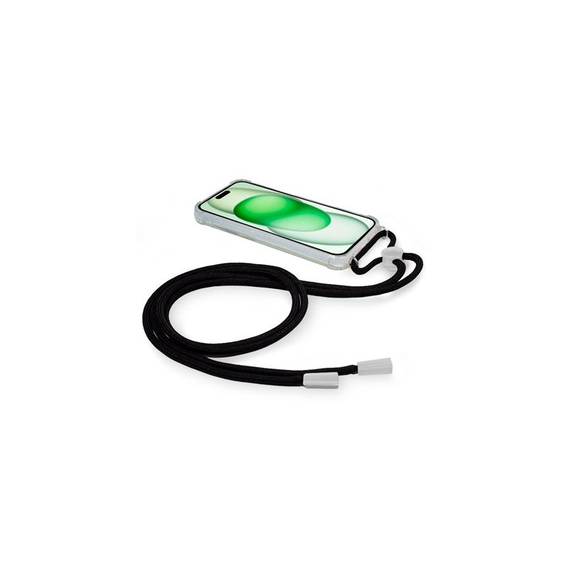 FUNDA COOL IPHONE 15 PLUS TRANSPARENTE NEGRO FUNDA COOL IPHONE 15 PLUS TRANSPARENTE NEGRO