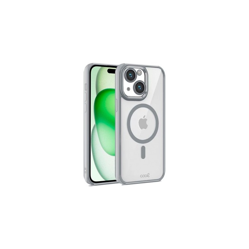 FUNDA COOL IPHONE 15 MAGNETICA PLATA FUNDA COOL IPHONE 15 MAGNETICA PLATA