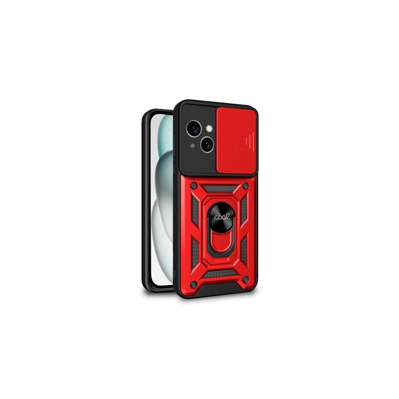 FUNDA COOL IPHONE 15 HARD RING ROJO FUNDA COOL IPHONE 15 HARD RING ROJO