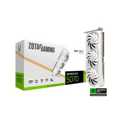 TARJETA GRaFICA ZOTAC RTX 5070 AMP 12GB GDDR7 WHITE