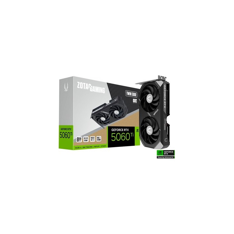 TARJETA GRaFICA ZOTAC RTX 5060TI TWIN EDGE OC 8GB TARJETA GRaFICA ZOTAC RTX 5060TI TWIN EDGE OC 8GB