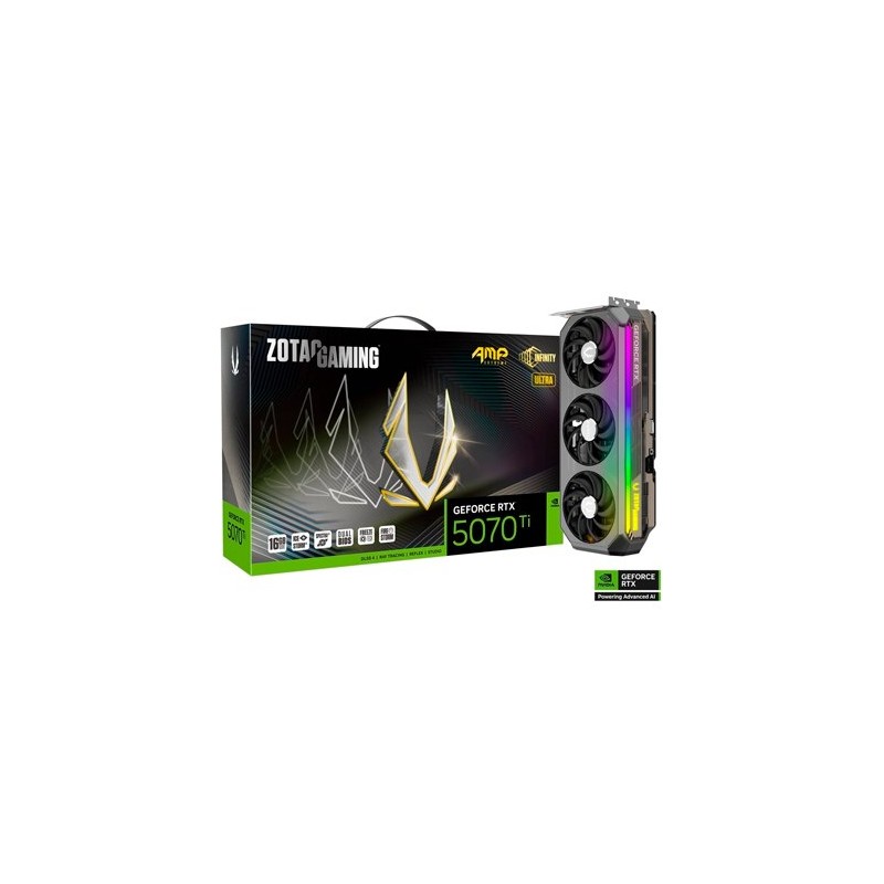 TARJETA GRaFICA ZOTAC RTX 5070TI AMP EXT INFINITY ULTRA 16 TARJETA GRaFICA ZOTAC RTX 5070TI AMP EXT INFINITY ULTRA 16