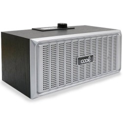 ALTAVOZ BLUETOOTH COOL RETRO 20W NEGRO PLATA