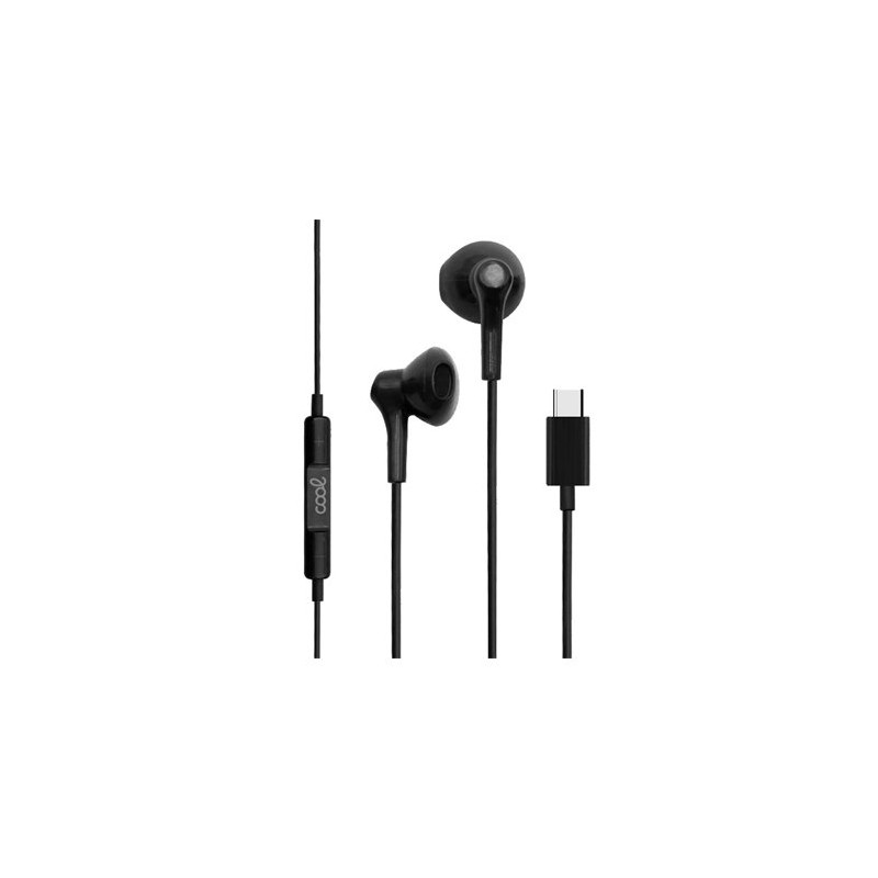 AURICULARES BOTON MICRO COOL STEREO TIPO C BLACK