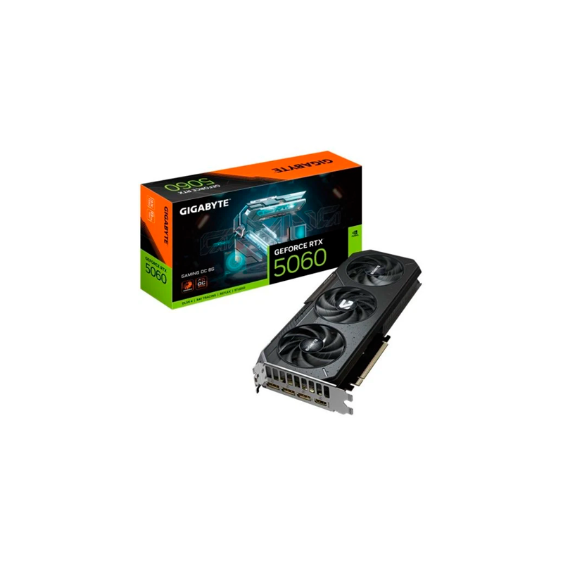 TARJETA GRaFICA GIGABYTE RTX 5060 8GB GAMING OC GDDR7 TARJETA GRaFICA GIGABYTE RTX 5060 8GB GAMING OC GDDR7