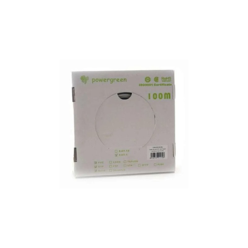 BOBINA DE CABLE PEPEGREEN CAT6 100M RIGIDO BOBINA DE CABLE PEPEGREEN CAT6 100M RIGIDO