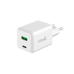 CARGADOR COOL DUAL USBC USB 45W UTRA CARGA RAPIDA