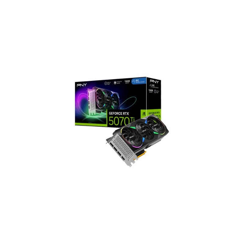 TARJETA GRaFICA PNY RTX 5070TI 16GB ARGB OVERCLOCKED