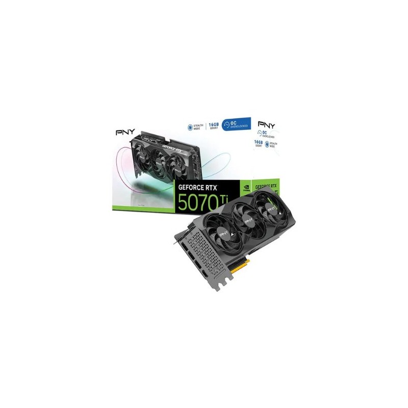 TARJETA GRaFICA PNY RTX 5070TI 16GB OVERCLOCKED TARJETA GRaFICA PNY RTX 5070TI 16GB OVERCLOCKED