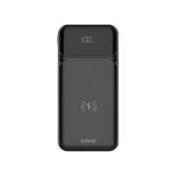 POWERBANK SAVIO BA 09 10000MAH QI CHARGING BLACK